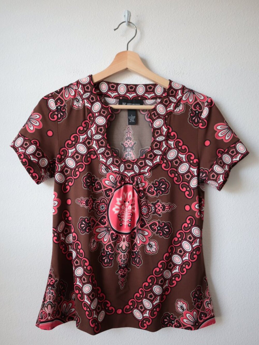 INC Y2K Keyhole Top | S